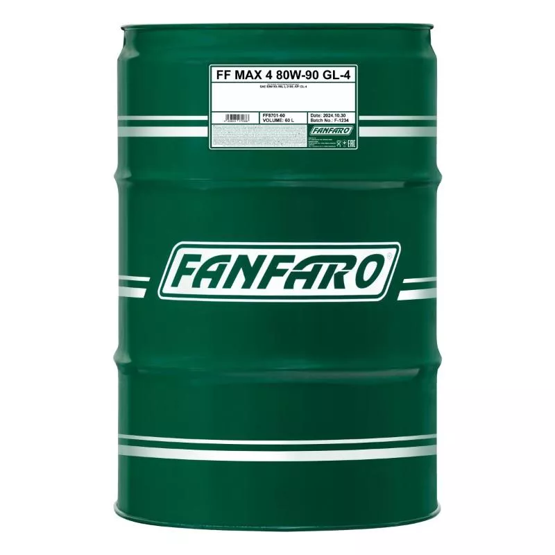 Масло трансмиссионное минеральное FANFARO MAX-4 80W-90 GL-4 8701 60 л